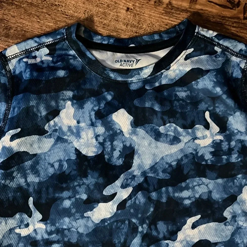 Active tee blue camo